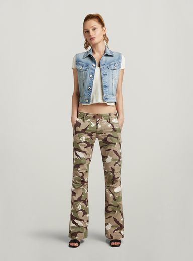 Y2K Camou Zip Pant